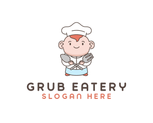 Baby Chef Cooking logo design