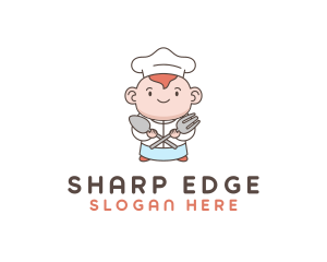 Baby Chef Cooking logo design