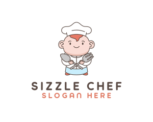 Baby Chef Cooking logo design