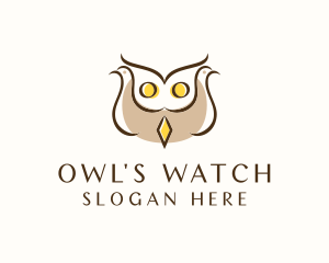 Dove Owl Aviary logo design