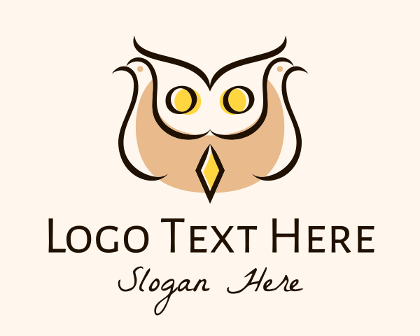 Barn Owl logo example 1