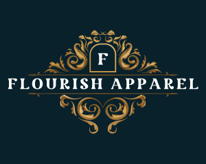 Floral Emblem Leaf logo