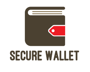 Wallet Book Tag logo design