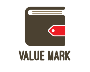 Wallet Book Tag logo design