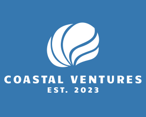 Sea Wave Shell  logo design