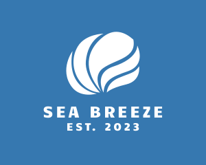 Sea Wave Shell  logo design