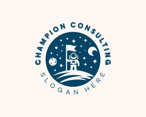 Astronaut Flag Leader logo