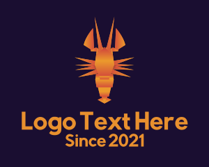 Orange Lobster Origami logo