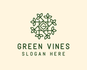 Vine Trellis Letter G logo design