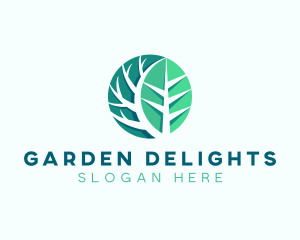 Eco Sustainable Tree logo design