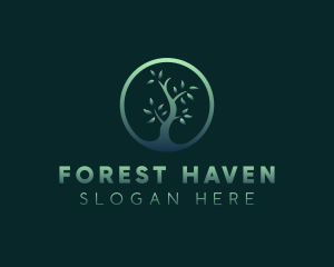 Forest Tree Environment logo design