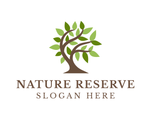 Natural Organic Tree logo design