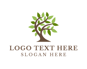 Essential - Natural Organic Tree logo design