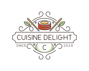 Culinary Sushi Restaurant logo design