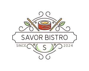 Culinary Sushi Restaurant logo design