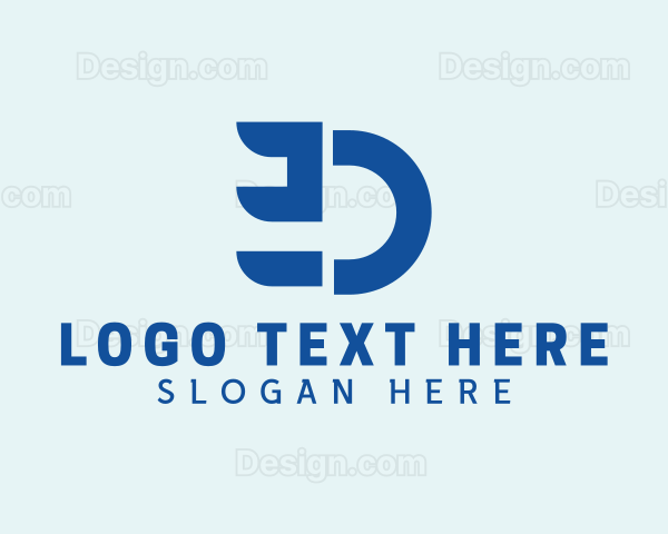 Modern Abstract Letter D Logo