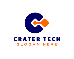 Tech Letter C  logo design