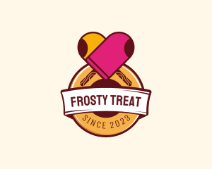 Popsicle Heart Dessert logo