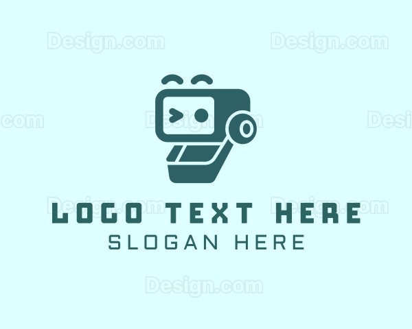 Digital Robot Head Logo