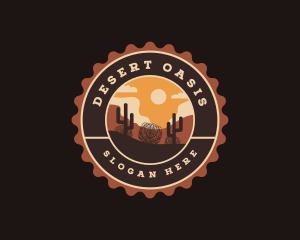 Wild West Desert Landscape logo design