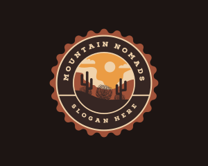 Wild West Desert Landscape logo design