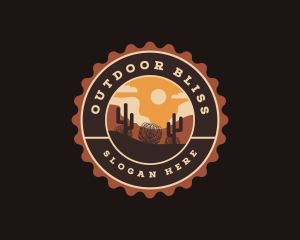 Wild West Desert Landscape logo design