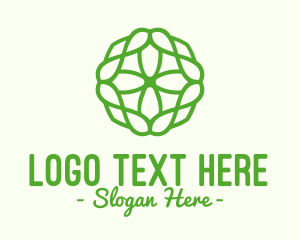 Green Organic Pattern logo