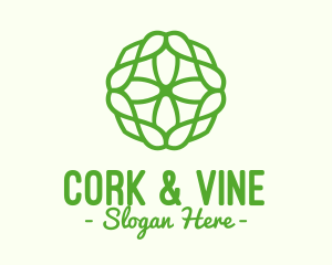 Green Organic Pattern logo design