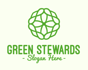 Green Organic Pattern logo design