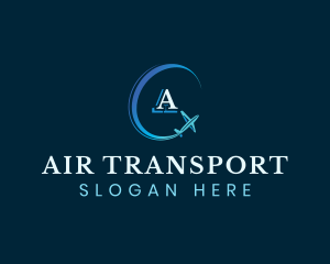 Travel Airplane Trip logo design