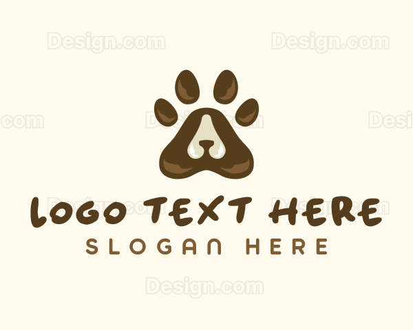 Veterinarian Dog Paw Logo