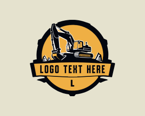 Mining Construction Excavator Logo