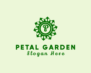 Leaf Flower Home Decor logo design