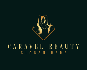 Woman Body Beauty logo design