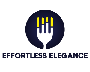 Fork Statistics Graph logo design