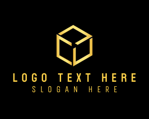 Elegant Hexagon Cube Logo