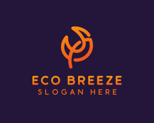 Natural Eco Flower logo design