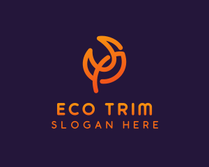 Natural Eco Flower logo design