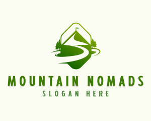 Mountain Pathway Camping logo design