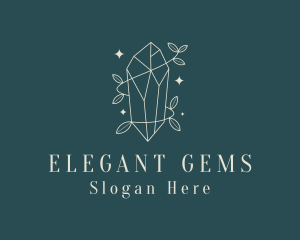 Elegant Crystal Jewelry logo design