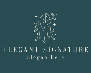 Elegant Crystal Jewelry logo design