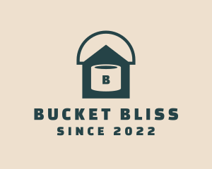 Paint Bucket House  logo design