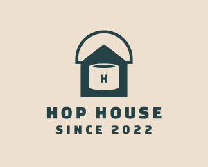 Paint Bucket House  logo design