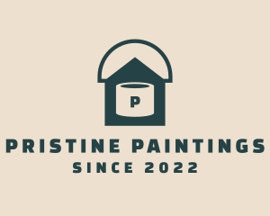 Paint Bucket House  logo design