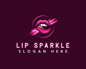 Erotic Lips Seductive logo design