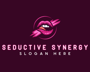 Erotic Lips Seductive logo design