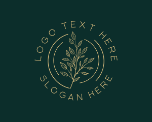 Organic Herb Leaf Plant logo