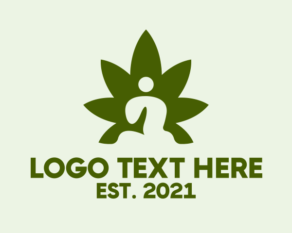 Cannabis Leaf Meditation  logo