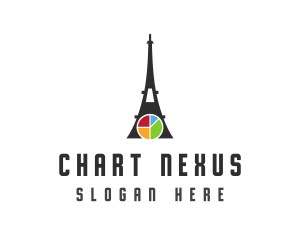 Eiffel Tower Pie Chart logo