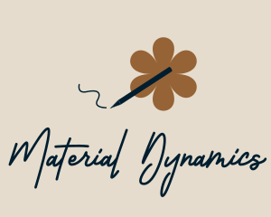 Floral Pen Writing logo